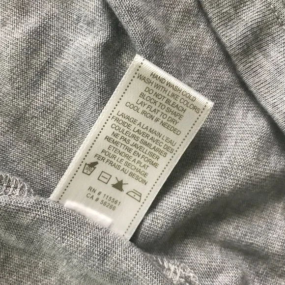 7 For All Mankind grey modal waterfall cardigan topper shirt top tunic - Picture 7 of 7